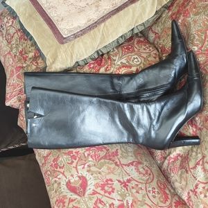 Chanel Black Leather Boots